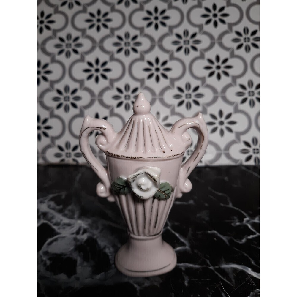 Vintage Japan pink bud vase